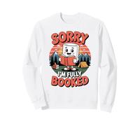 Funny Marshmallow Fully Booked Reading Camping Hiking Nature Sweatshirt