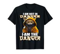 Funny Martial arts Cat, I Am Not In Danger I Am The Danger T-Shirt