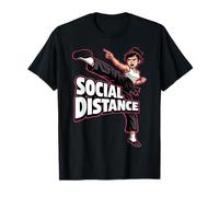 Funny Martial Arts Social Distance Anti Social Karate Humor T-Shirt