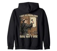 Funny Martin Luther 95 Theses Wittenberg Reformation Zip Hoodie