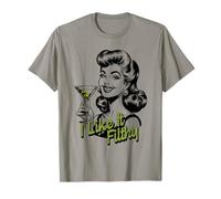 Funny Martini Drinking Woman, Filthy Dirty Martini T-Shirt