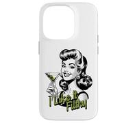Funny Martini Drinking Woman, I Like It Filthy Dirty Martini Case for iPhone 14 Pro
