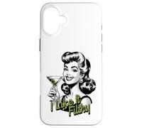 Funny Martini Drinking Woman, I Like It Filthy Dirty Martini Case for iPhone 16 Plus