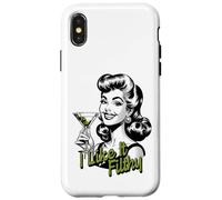 Funny Martini Drinking Woman, I Like It Filthy Dirty Martini Case for iPhone X/XS