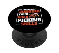 Funny Maryland Crabs Quotes Judging Crab Picking Skills PopSockets Adhesive PopGrip