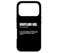 Funny Maryland Girl Definition, Southern State Pride Case for iPhone 17 Pro