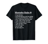 Funny Mastador Dog Rules Mastidor T-Shirt