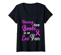 Funny Mastectomy Recovery Desgin - Post Mastectomy V-Neck T-Shirt