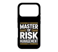 Funny Master Of Risk Management Saying Case for iPhone 17 Pro