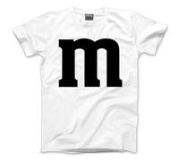 Funny Matching Costume - Chocolate Character Tshirt Matching Tees Halloween Couple Top Beginning with M Fancy Dress Party Team Tops Colours T-Shirt - 9-11 Years White