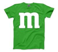 Funny Matching Costume - Chocolate Character Tshirt Matching Tees Halloween Couple Top Beginning with M Fancy Dress Party Team Tops Colours T-Shirt - 3XL Green