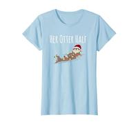 Funny Matching Couple His and Her Otter Half Ugly Christmas T-Shirt