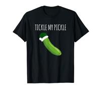 Funny Matching Couple His and Her Tickle My Pickle Christmas T-Shirt