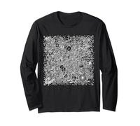 Funny Math Abstract Art Doodle Costume Scribble Scrubbies Long Sleeve T-Shirt