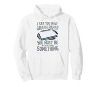 Funny Math Art Graphing Paper for Mathematics Student Pullover Hoodie