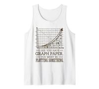 Funny Math Art Graphing Paper for Mathematics Student Tank Top