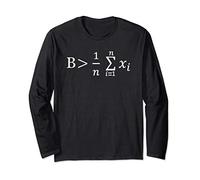 Funny Math - Be Greater than Average Long Sleeve T-Shirt