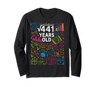 Funny Math Birthday Design with Colorful Equations Long Sleeve T-Shirt