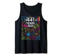 Funny Math Birthday Design with Colorful Equations Tank Top