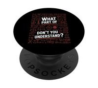 Funny Math Equations What Part Dont You Understand PopSockets Adhesive PopGrip