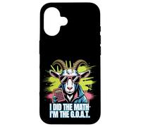 Funny Math I'm The G.O.A.T. Teacher Mathematics Calculator Case for iPhone 16