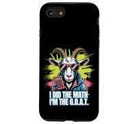 Funny Math I'm The G.O.A.T. Teacher Mathematics Calculator Case for iPhone SE (2020) / 7/8