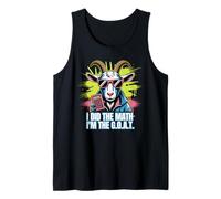 Funny Math I'm The G.O.A.T. Teacher Mathematics Calculator Tank Top