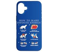 Funny Math Infinite Energy Cat And Mechanical Engineering Case for iPhone 16 Plus
