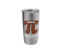 Funny Math is Better with Pi Football & Science Lovers Stainless Steel Insulated Tumbler