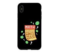 Funny Math Joke Watermelons Humor for Students Design Case for iPhone XS Max