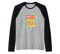 Funny Math Joke Watermelons Humor for Students Design Raglan Baseball Tee