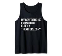 Funny Math Love Boyfriend is Greater Than Everything Tank Top