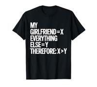 Funny Math Love Girlfriend is Greater Than Everything GF T-Shirt