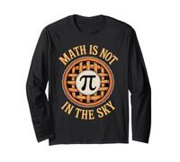 Funny Math Maths Pie Pi in The Sky Joke Teachers Students Long Sleeve T-Shirt