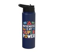 Funny Math Maths Student Graduate Teacher Mathematics Joke Stainless Steel Insulated Water Bottle