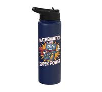 Funny Math Maths Student Graduate Teacher Mathematics Joke Stainless Steel Insulated Water Bottle