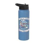 Funny Math Maths Student Graduate Teacher Mathematics Joke Stainless Steel Insulated Water Bottle