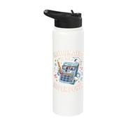 Funny Math Maths Student Graduate Teacher Mathematics Joke Stainless Steel Insulated Water Bottle