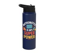 Funny Math Maths Student Graduate Teacher Mathematics Joke Stainless Steel Insulated Water Bottle