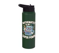 Funny Math Maths Student Graduate Teacher Mathematics Joke Stainless Steel Insulated Water Bottle
