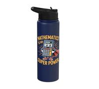 Funny Math Maths Student Graduate Teacher Mathematics Joke Stainless Steel Insulated Water Bottle