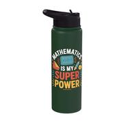 Funny Math Maths Student Graduate Teacher Mathematics Joke Stainless Steel Insulated Water Bottle