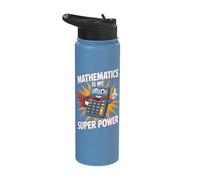 Funny Math Maths Student Graduate Teacher Mathematics Joke Stainless Steel Insulated Water Bottle