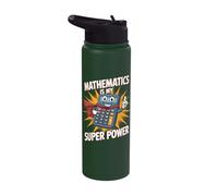 Funny Math Maths Student Graduate Teacher Mathematics Joke Stainless Steel Insulated Water Bottle