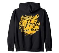 Funny Math Nerd Saying for Students and Teachers Zip Hoodie