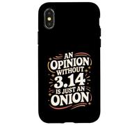 Funny Math Pi Wordplay Joke for Nerds & Geeks Case for iPhone X/XS