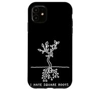 Funny Math Pun I Hate Square Roots Mathematics Professor Case for iPhone 11