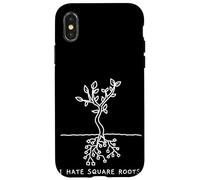 Funny Math Pun I Hate Square Roots Mathematics Professor Case for iPhone X/XS