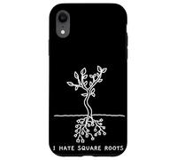 Funny Math Pun I Hate Square Roots Mathematics Professor Case for iPhone XR
