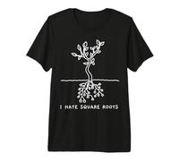 Funny Math Pun I Hate Square Roots Mathematics Professor Premium T-Shirt